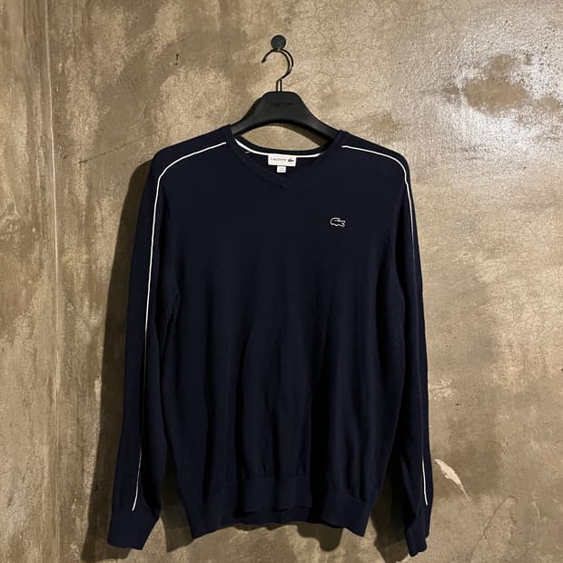 라코스테 브이넥 니트