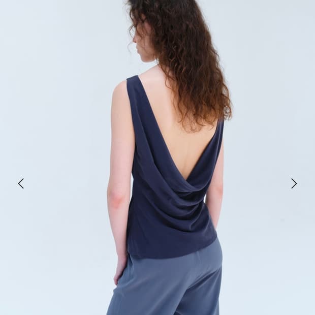 리포스 Repos back drape sleeveless 백 드레이프