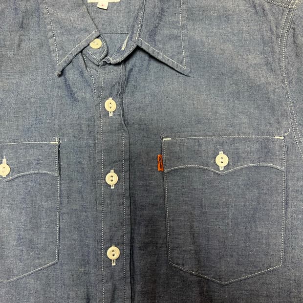 리바이스 오렌지탭 샴브레이 셔츠