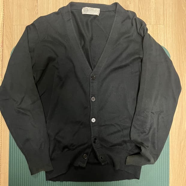 70s 존스메들리 북해도면(sea island) 가디건