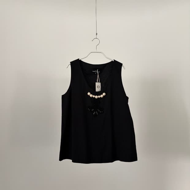 Pearl Embellished Sleeveless