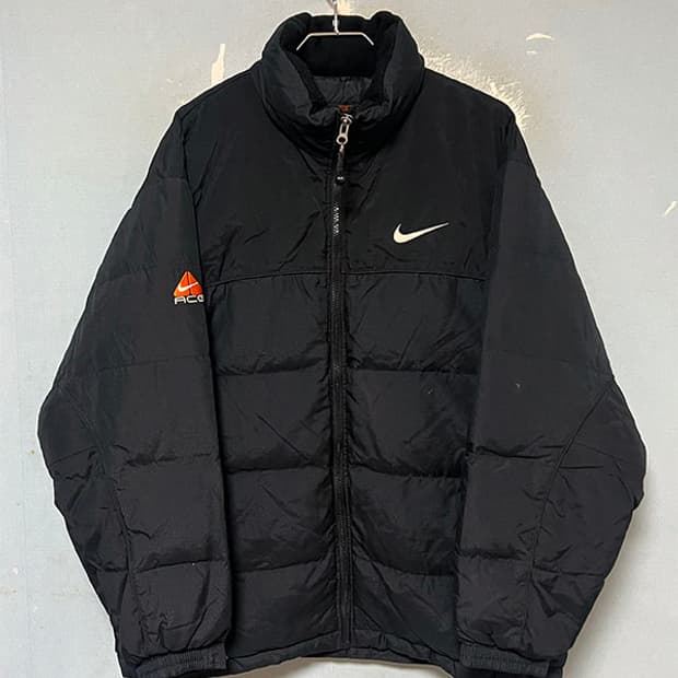 나이키 ACG 90's 블랙 립스탑 남자 푸퍼패딩 L 100 