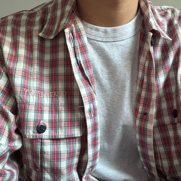 90s C.P company Japan check shirts