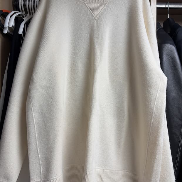 띠어리 Theory 남성 알코스 캐시미어 100% 니트 XXL 아이보리