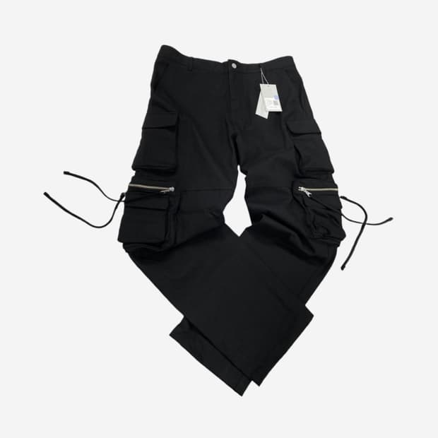 언더마이카 봄빅스 멀티 카고 더블 집 팬츠 레이븐 (2)