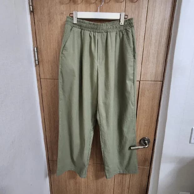 (L)라퍼지스토어 원턱 와이드 린넨 팬츠