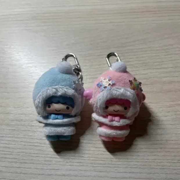 산리오 치비토모 눈의 정령 리틀트윈스타 키링