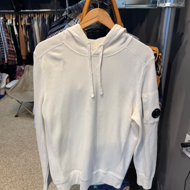 CP컴퍼니 화이트 후드티