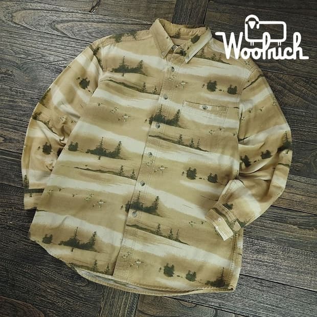 [울리치] 빈티지 패턴 빈티지 셔츠 M19438