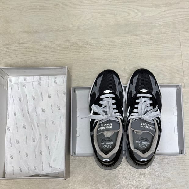 (270)뉴발란스 993 블랙 Made in USA 거의 새거