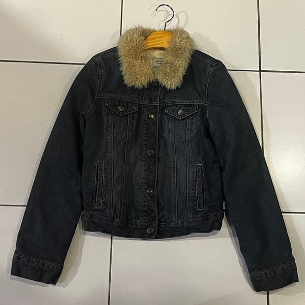 아베크롬비 양털 퍼 데님자켓