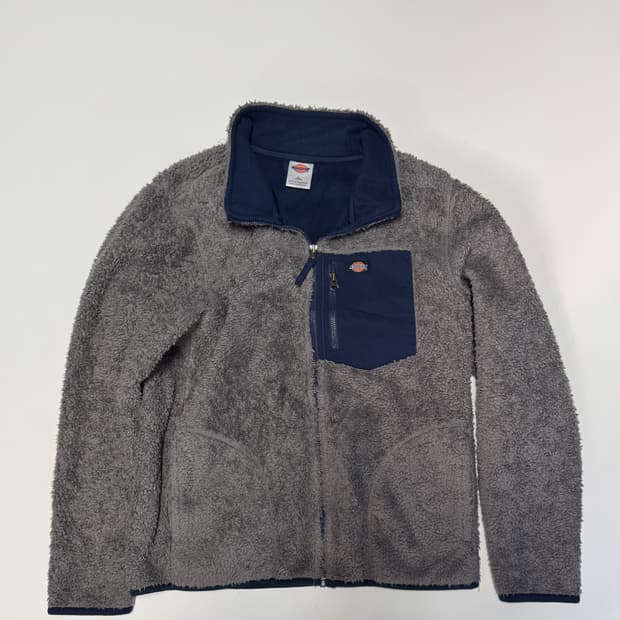 여성 디키즈 로고 플리스 집업 자켓 키즈 150 S