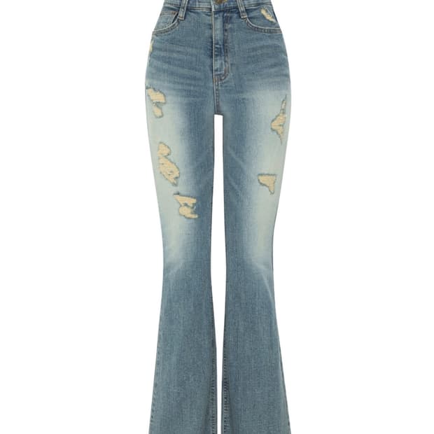 쿨시스 CS RIPPED BOOTCUT JEANS-021