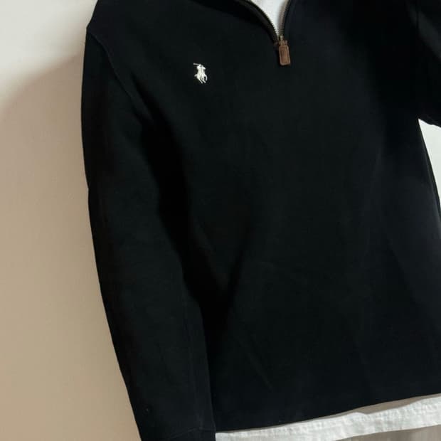 폴로 랄프로렌 반집업 니트 M