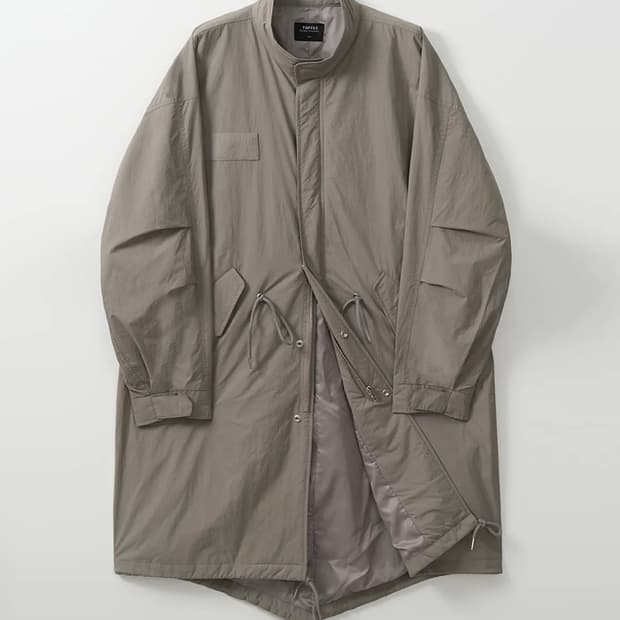 토피 유틸리티 피쉬테일 롱 파카 M