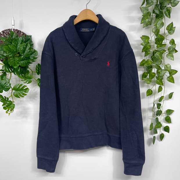 [폴로] 랄프로렌 네이비 숄카라 맨투맨 (L)