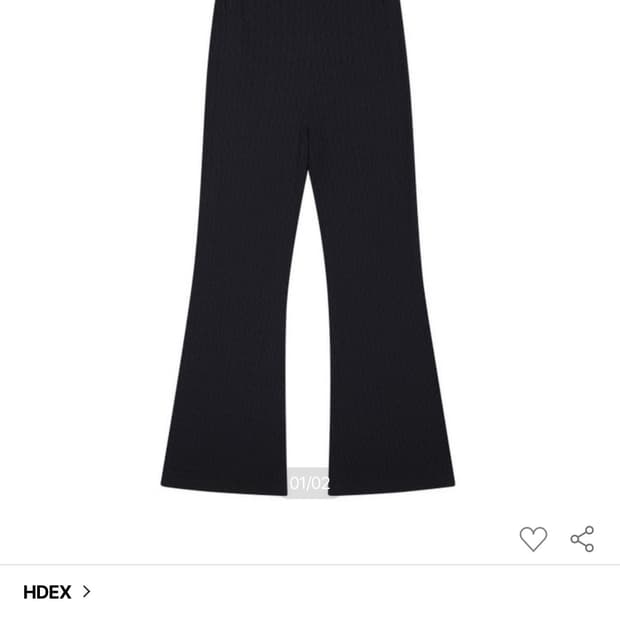 HDEX 우먼스 케이블 니트 부츠컷 팬츠 M사이즈