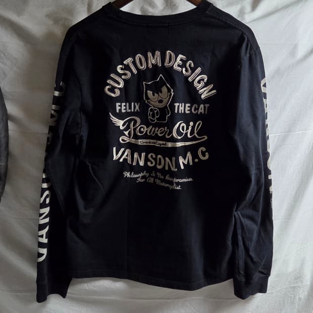 밴슨레더 펠릭스 롱슬리브 티셔츠 블랙 L