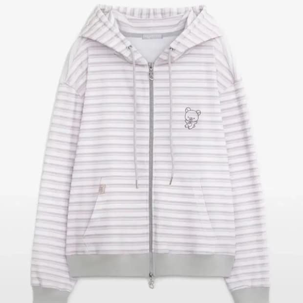 허그유어스킨 코리락쿠마 후드집업