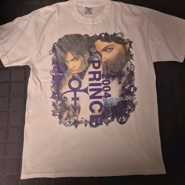 2004s 프린스 MUSICOLOGY 투어 빈티지 밴드티 XL