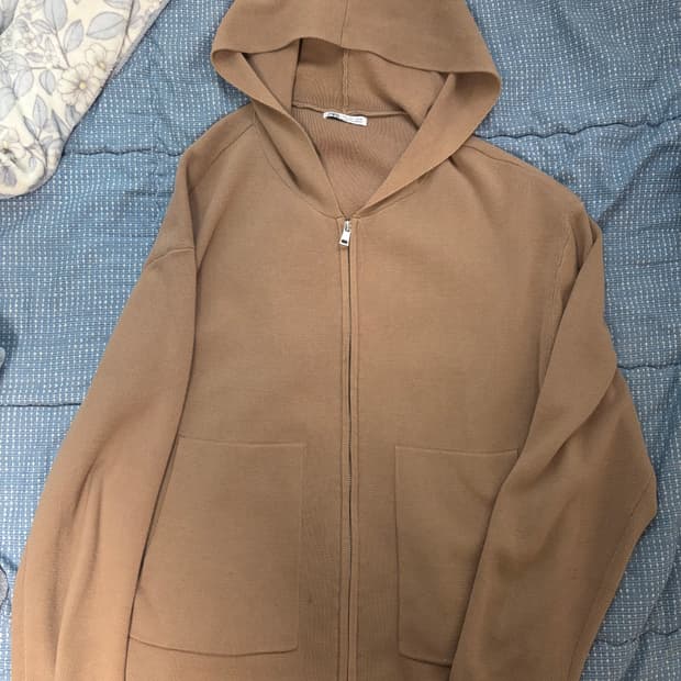zara 자라 니트 후드집업 L 사이즈