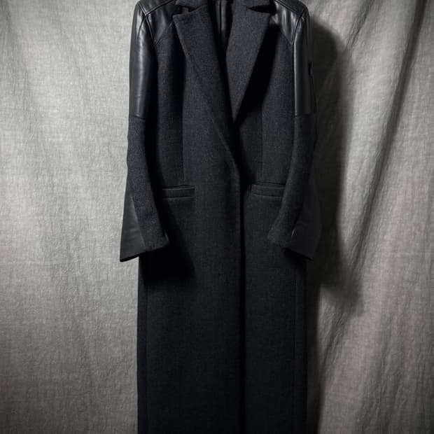 Coperni Hybrid Leather Long Coat   