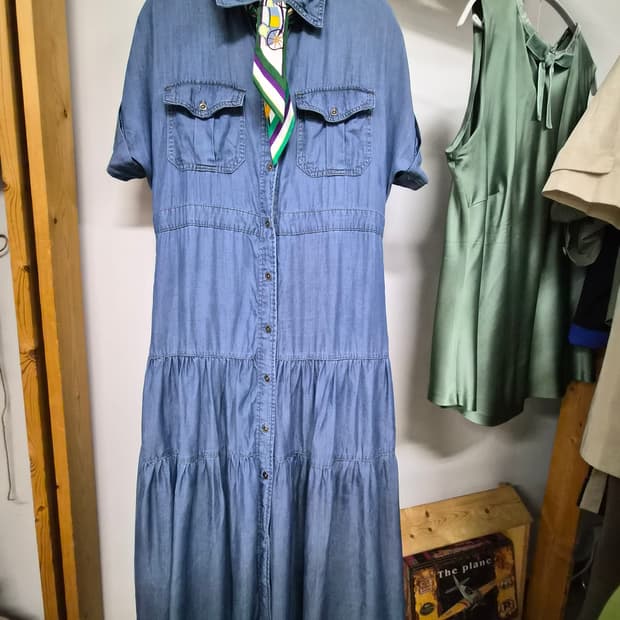 데렉렘  캉캉 데님 원피스