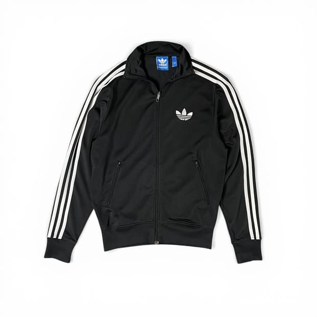 아디다스 검흰 파이어버드 트랙탑 져지 85