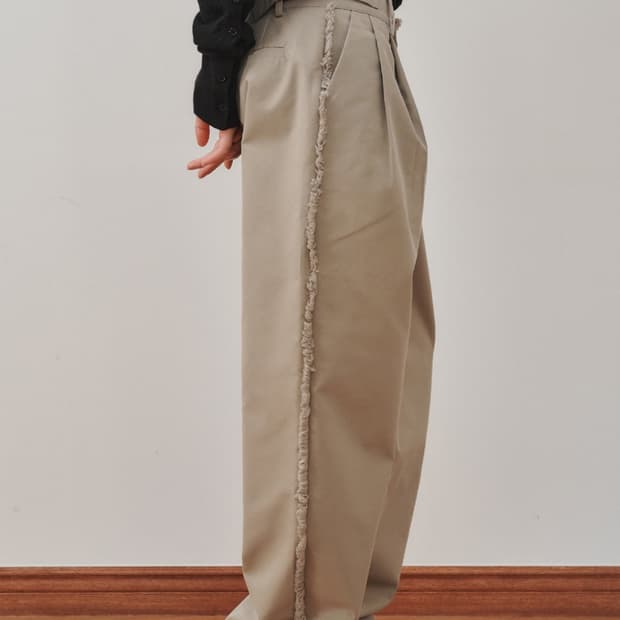 Plzproject DESTROYED TROUSERS, BEIGE