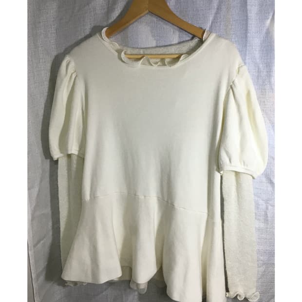 Knit puff top 세트