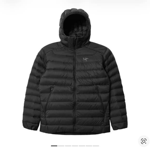 아크테릭스 세륨 후디 블랙 패딩 xs