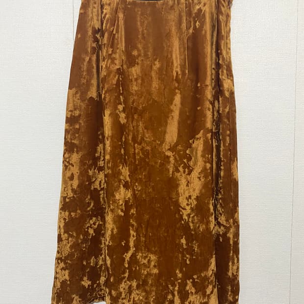 주카 벨벳 스커트