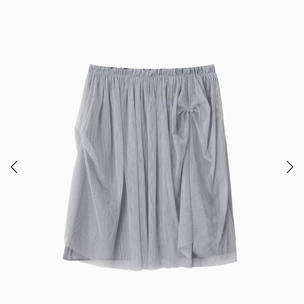 오헤시오 SHEER DRAPE BANDING SKIRT 스커트