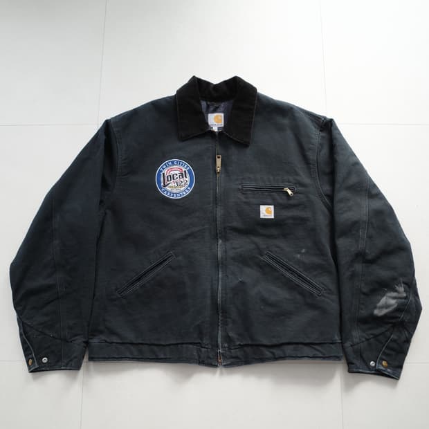 125주년 칼하트 001 블랭킷 워크 자켓 블랙 MADE IN USA