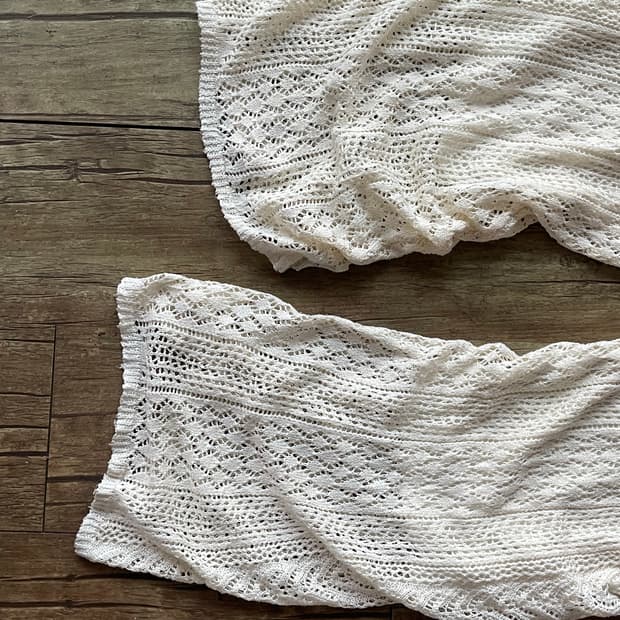 Crochet Knit Banding Pants