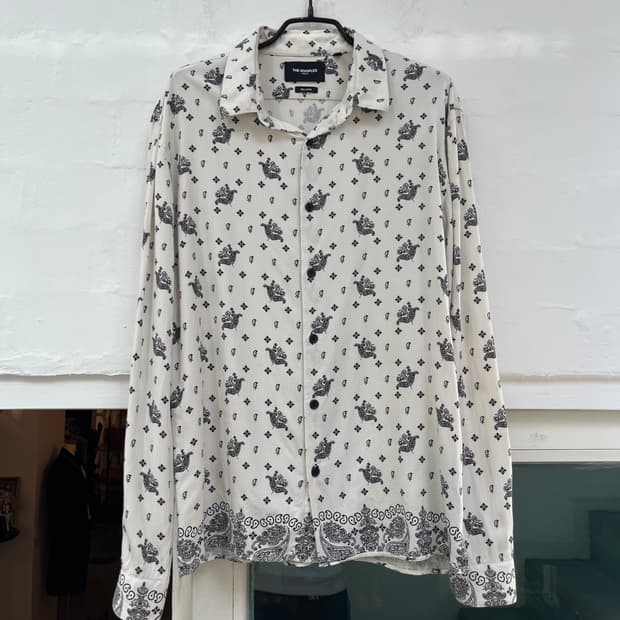 The Kooples 플로럴 페이즐리 비스코스 셔츠 S