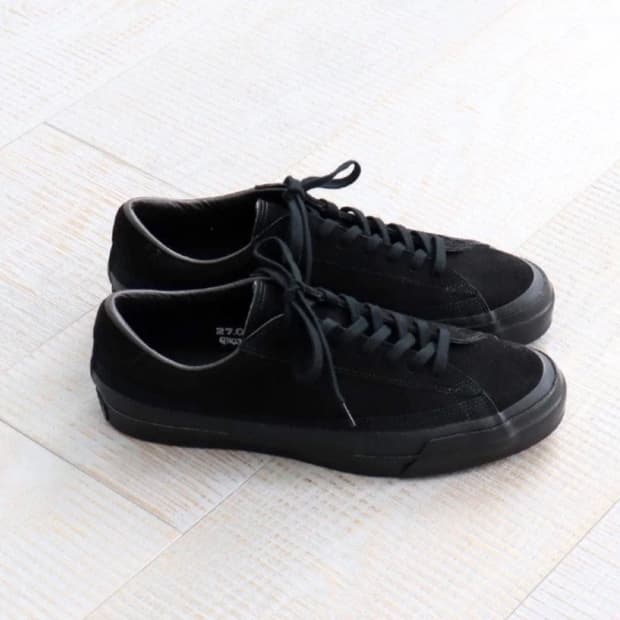 [265] 아사히 슈즈 벨티드 로우 스웨이드 블랙