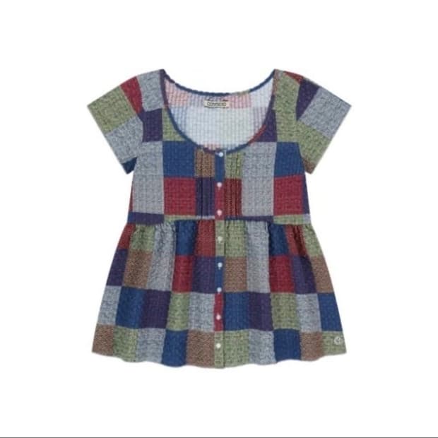 코이세이오 coyseio 핀턱 블라우스 멀티 패치워크 판매해요