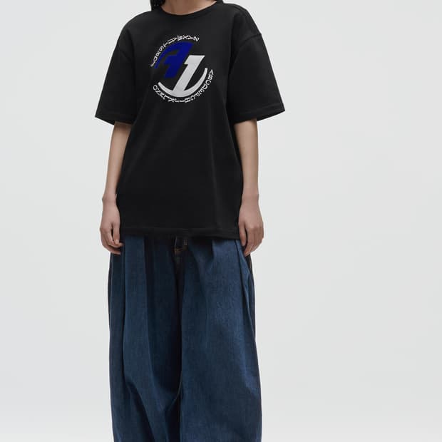 자라 x 아더에러 와이드 레그 진 블루