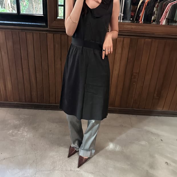 JIL SANDER round sleeveless dress