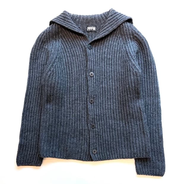 PPFM 칼라넥 울 집업