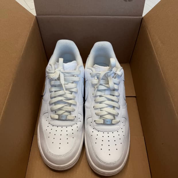 나이키 (270) 에어포스1 07 로우 화이트 올백