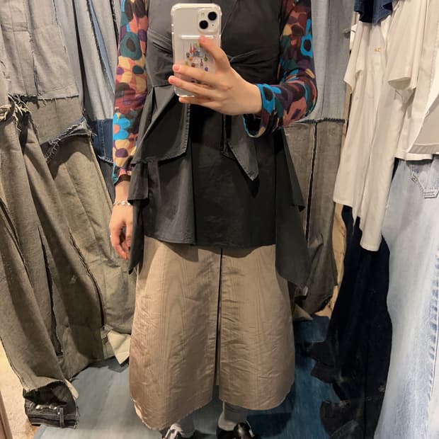 44-55 ) MARELLA Wrap Panel Blouse
