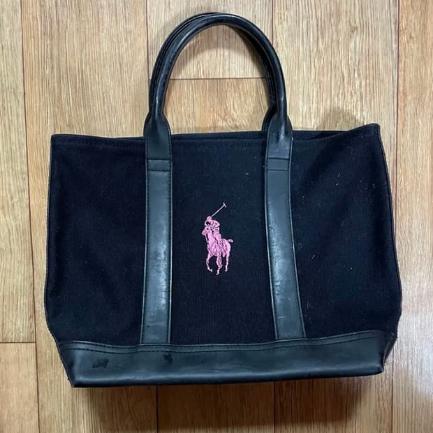 Polo 폴로 블랙 핑크 토트백 가방