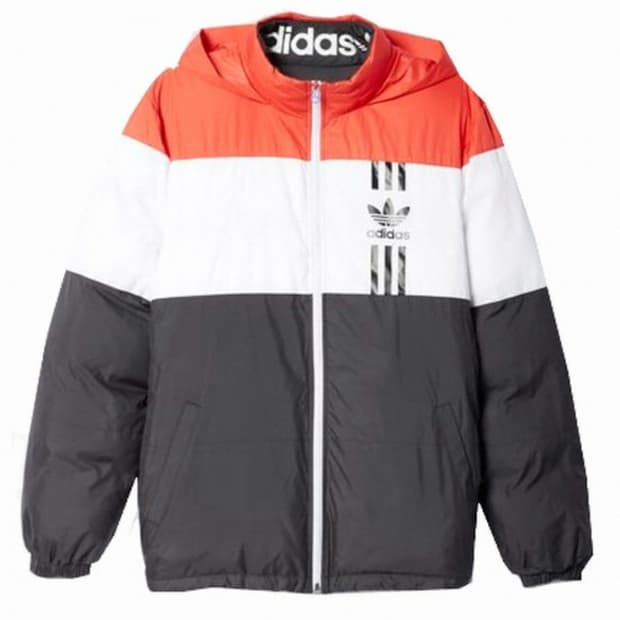 아디다스 컬러블록 리버시블 덕다운 패딩