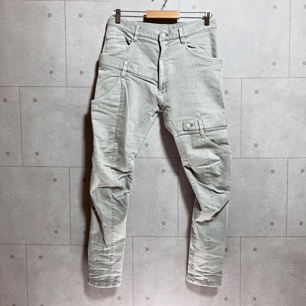 Bajra 스트레치 데님 팬츠 더블 웨이스트 사루엘 팬츠