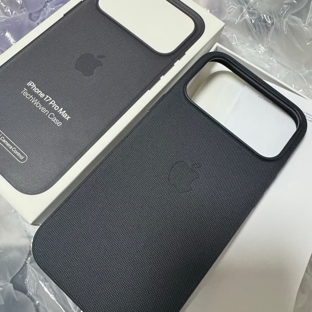 Apple 정품 아이폰 17 pro max 맥세이프 테크우븐 케이스 블랙