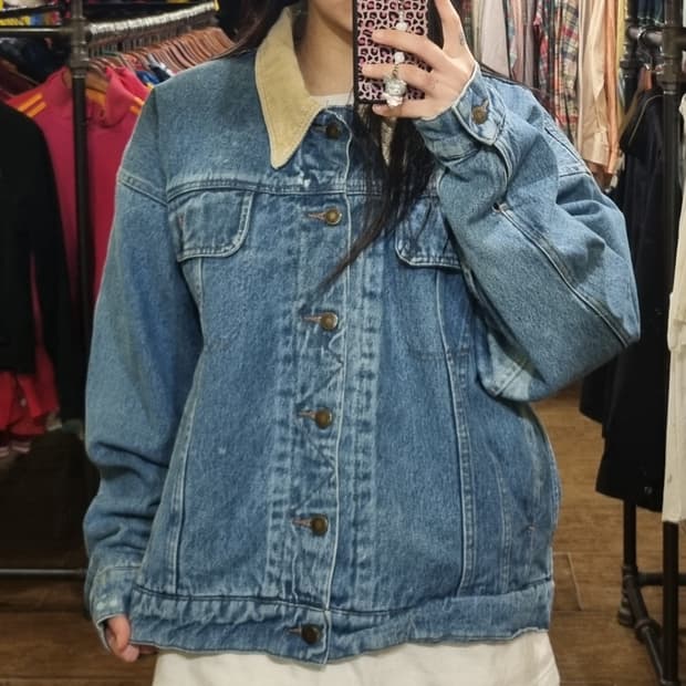 [Hi] vtg 빈티지 데님 자켓 블루