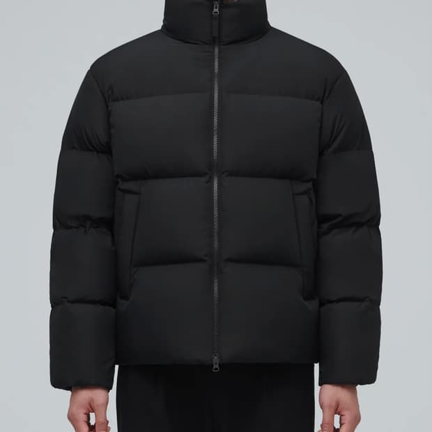 L / 블랙 ) 무신사스탠다드 다운 푸퍼 숏패딩