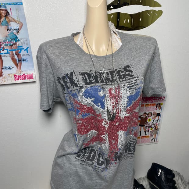 Smog 유니언잭 반팔티